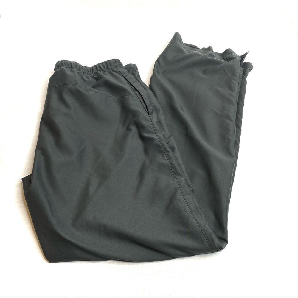 Nike gray mesh lined zipper and drawstring nylon track pants size M - Picture 7 of 16